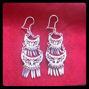 Silver earrings